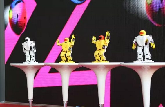 珠海国际耗材展会 3D打印机机器人跳舞